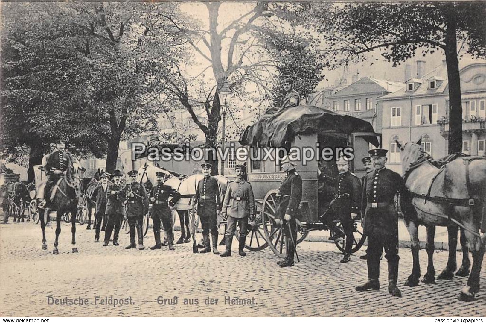 METZ   KAISERLISCHE DEUTSCHE FELDPOST   PLACE DE LA COMEDIE   GRUSS AUS DER HEIMAT - Metz