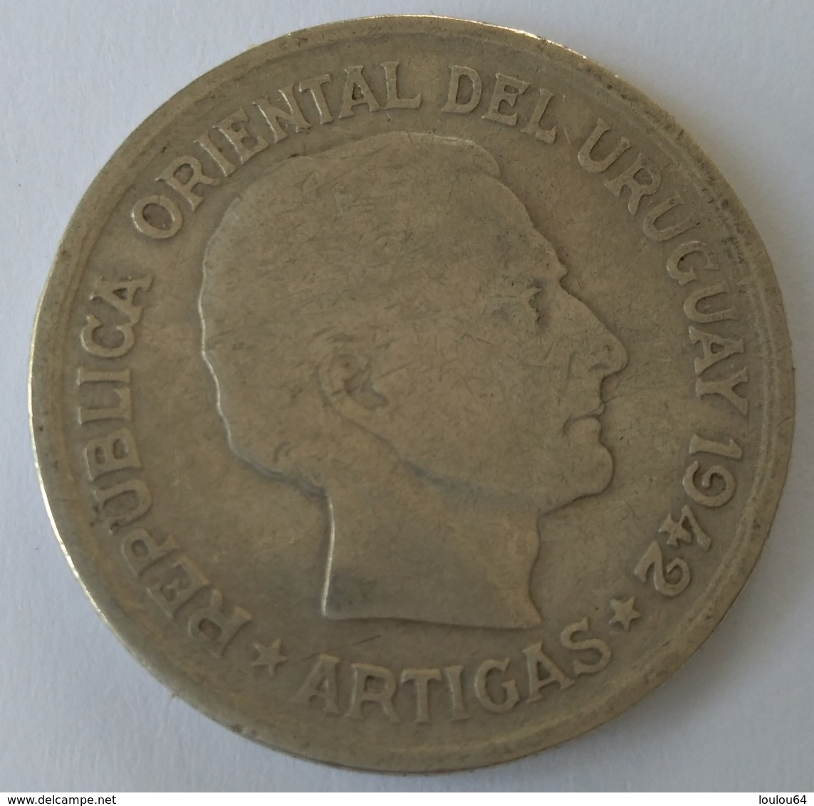 1 Peso 1942 - URUGUAY - Argent - - Uruguay