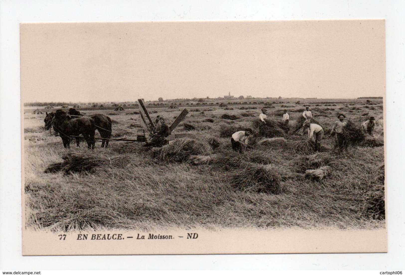 - CPA AGRICULTURE - EN BEAUCE - La Moisson - Photo Neurdein N° 77 - - Cultures