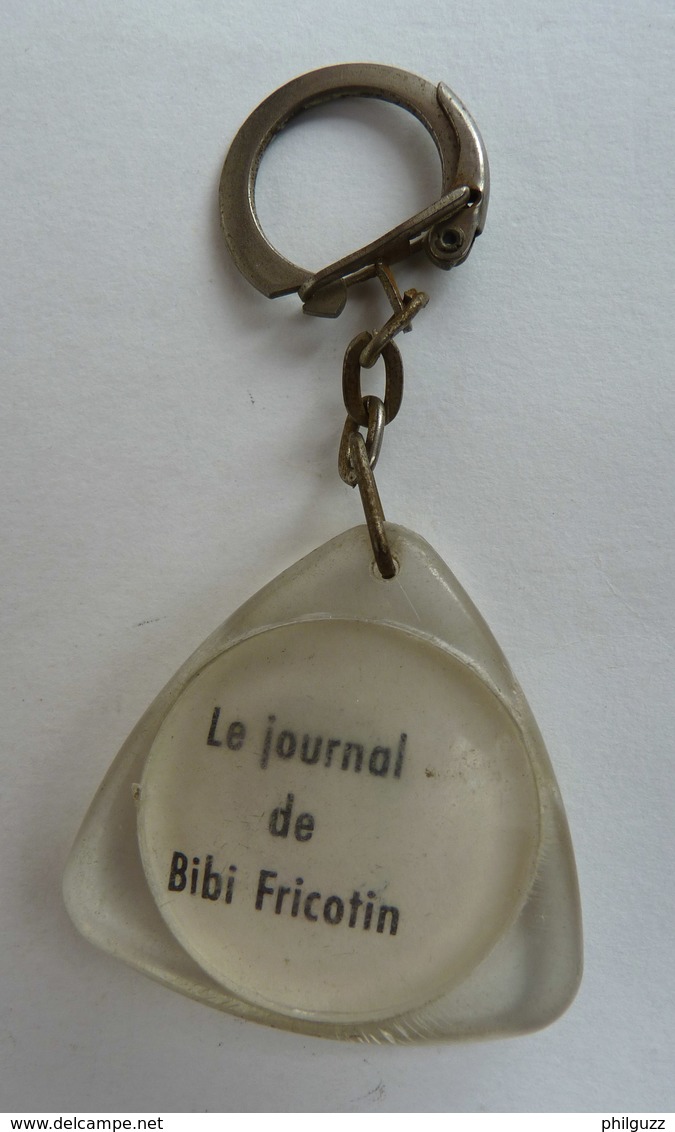 PORTE CLES PUBLICITAIRE - LE JOURNAL DE BIBI FRICOTIN - Advertisement