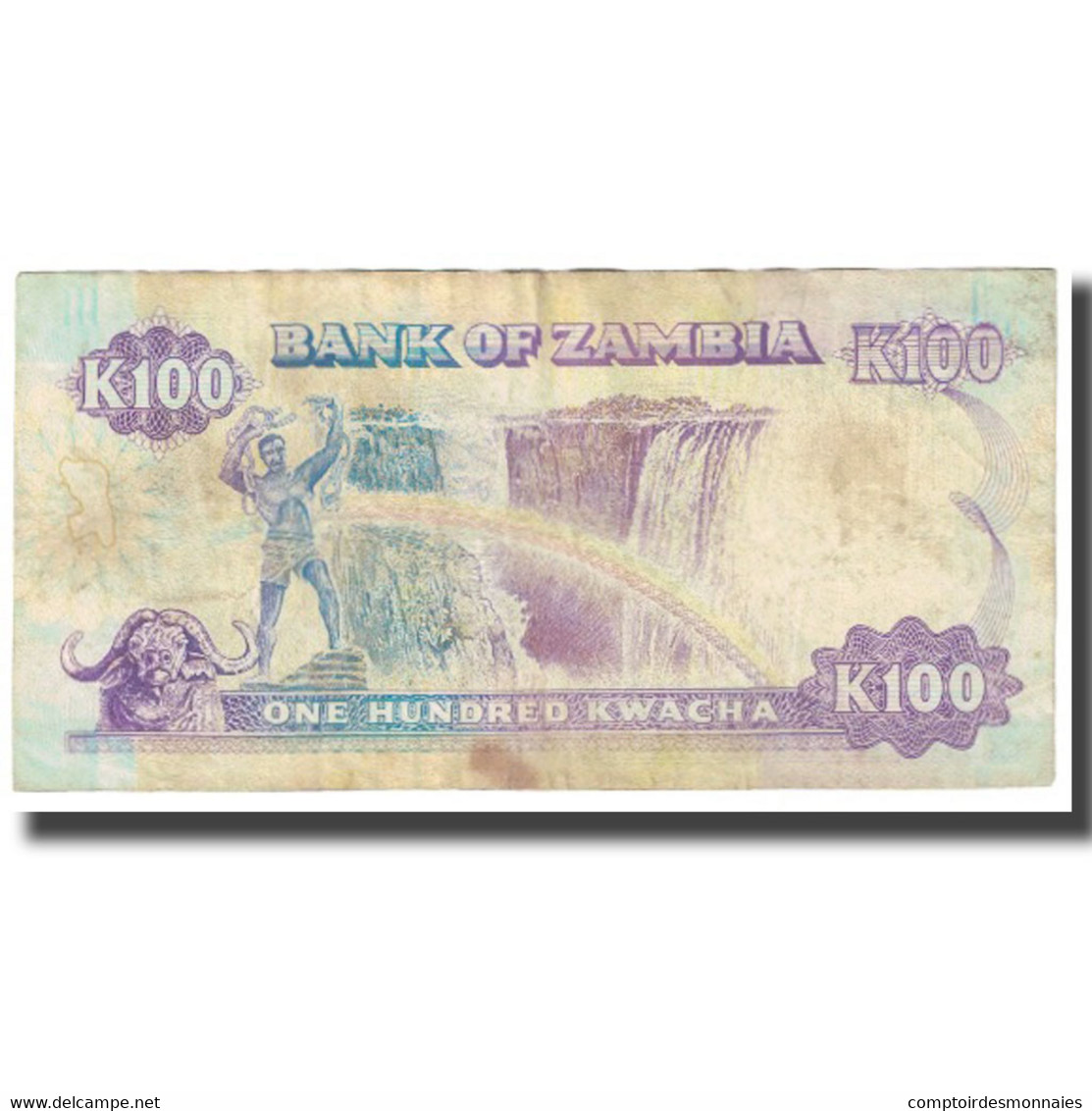 Billet, Zambie, 100 Kwacha, KM:34a, B - Zambie