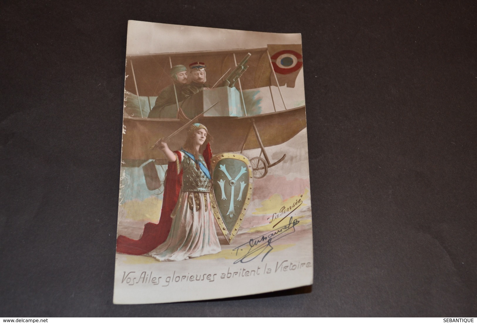 Carte Postale 1914/18  Patriotique Vos Ailes Glorieuse Abritent La Victoire - Patriottisch