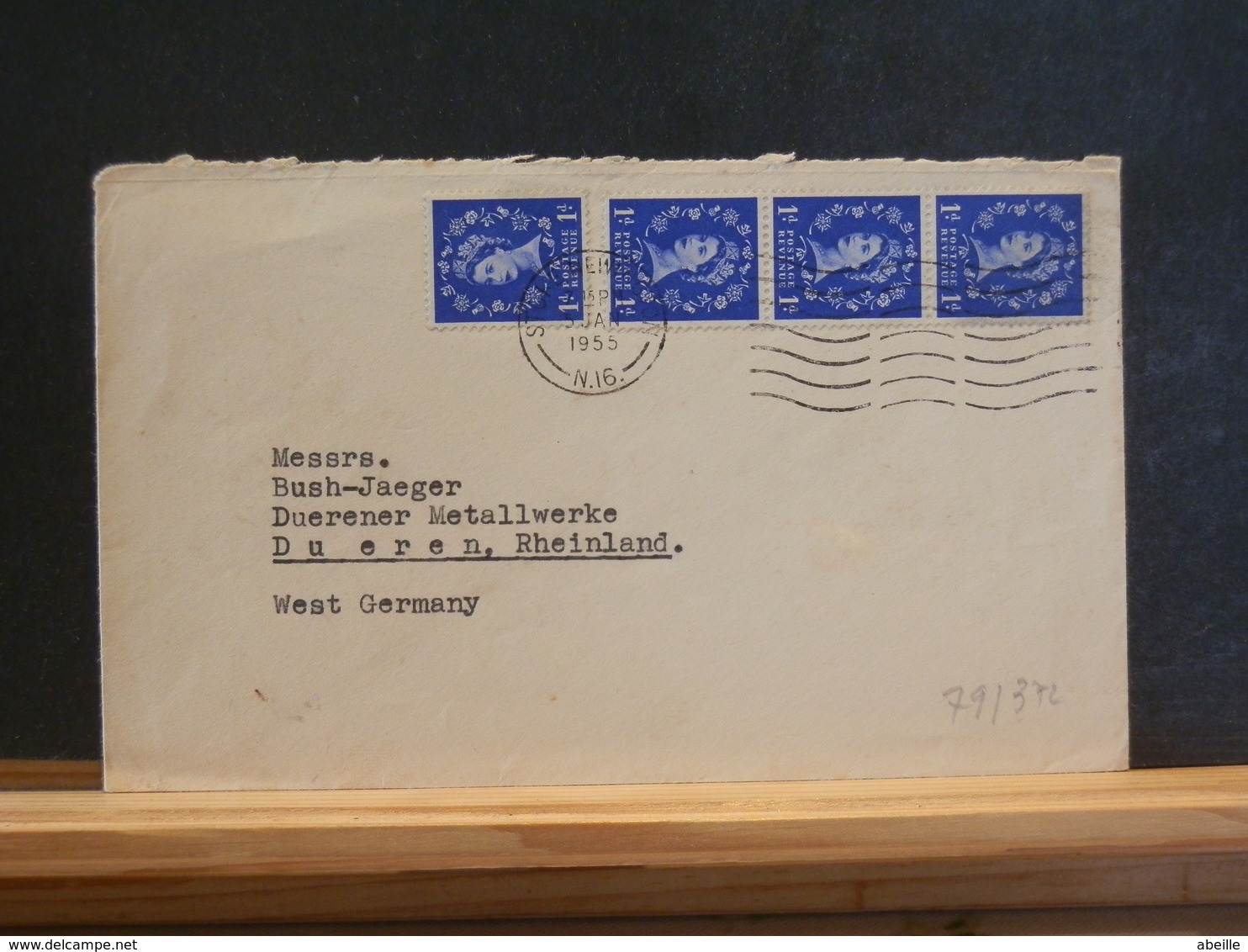 79/372A LETTRE TO GERMANY  1955 - Covers & Documents