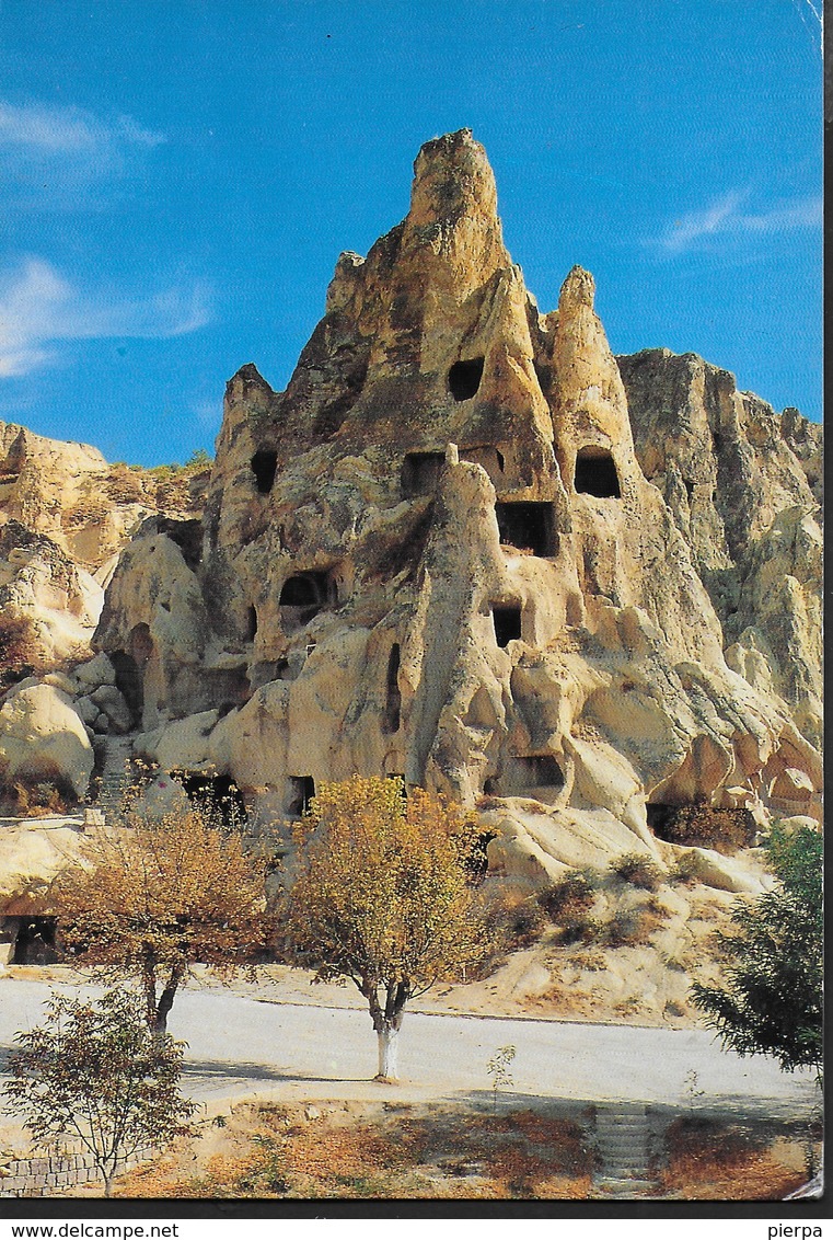 TURCHIA  - CAPPADOCIA  - GOREME - NEVSEHIR - FORMATO GRANDE 17X12 - VIAGGIATA 1995 ANNULLO MECCANICO ROSSO - Turchia