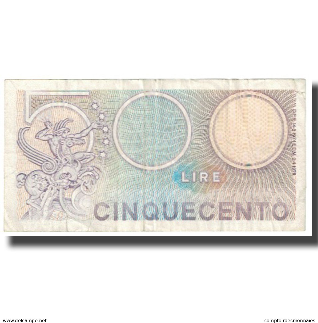 Billet, Italie, 500 Lire, 1976, 1976-12-20, KM:95, TTB - 500 Liras