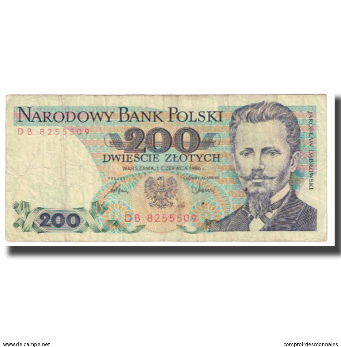 Billet, Pologne, 200 Zlotych, 1986, 1986-06-01, KM:144c, B+ - Pologne