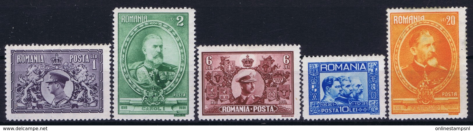 Romenia : Mi 397 - 401 MNH + MH/* Flz/ Charniere 1913 - Ungebraucht