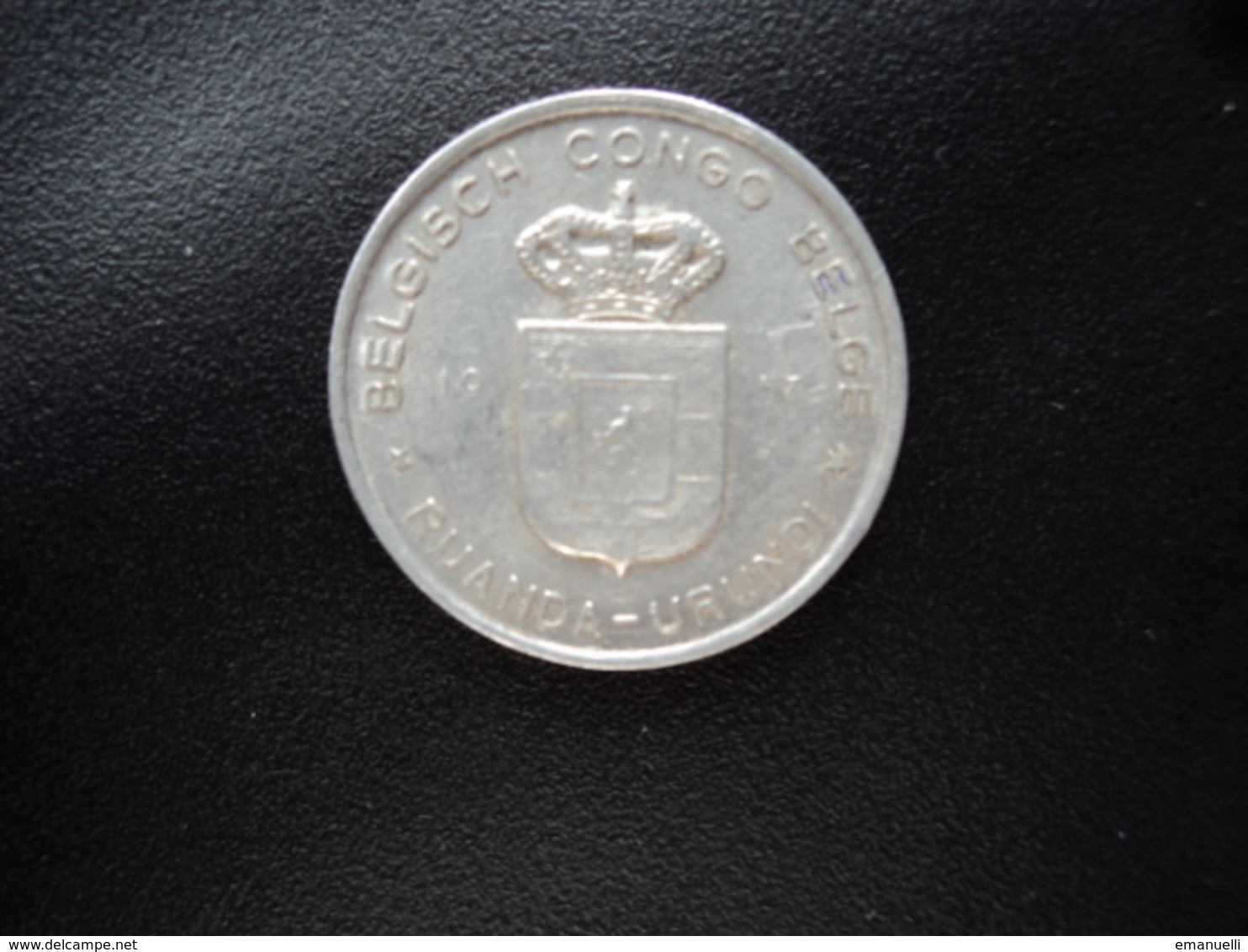 CONGO BELGE - RUANDA URUNDI : 1 FRANC   1957    KM 4     SUP - 1951-1960: Baudouin I.