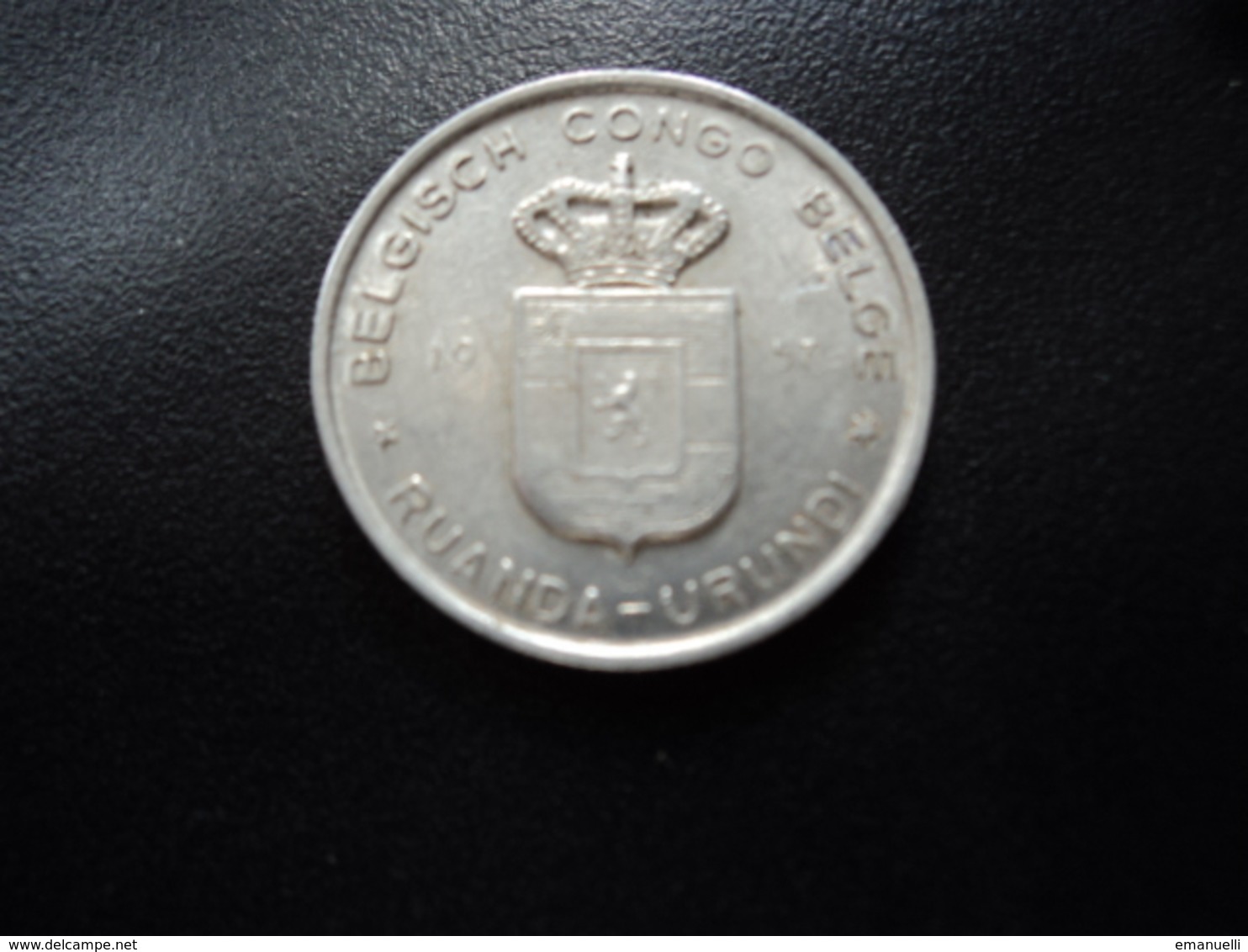 CONGO BELGE - RUANDA URUNDI : 1 FRANC   1957    KM 4     SUP - 1951-1960: Boudewijn I