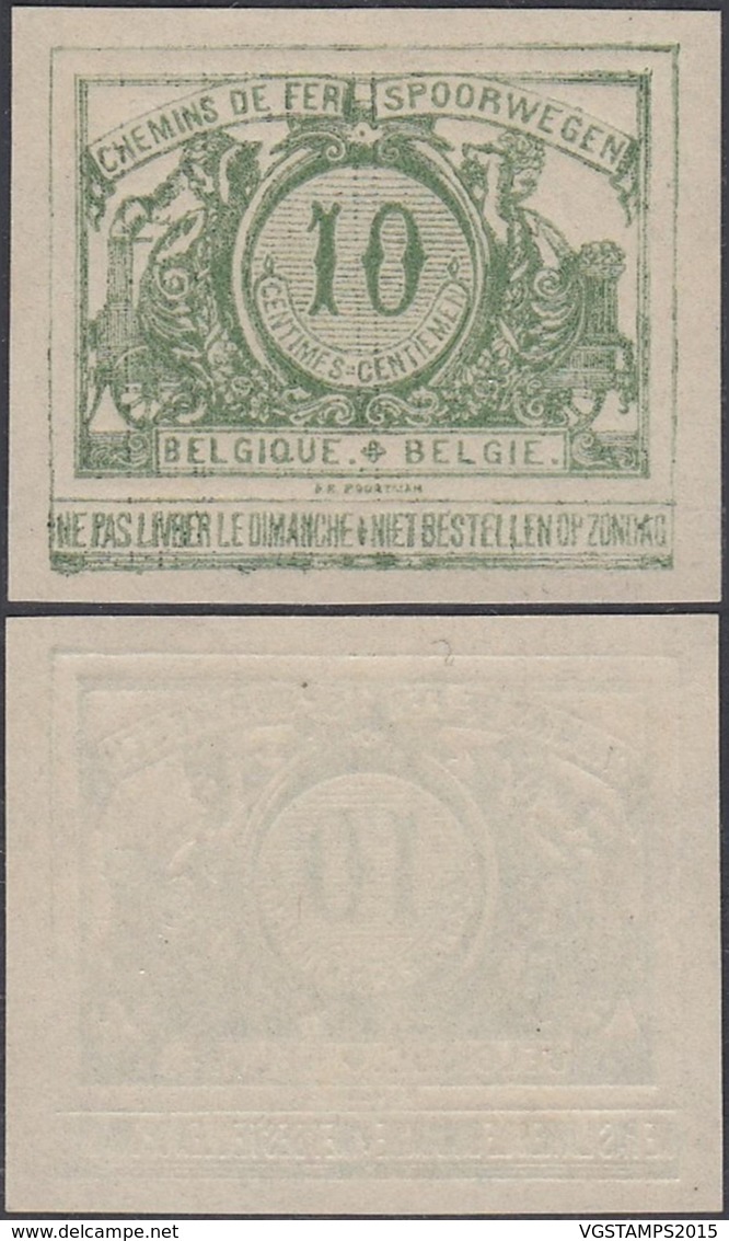 Belgique 1902 - Essai épreuve CF 10c. Vert  (DD) DC 2992 - Proofs & Reprints