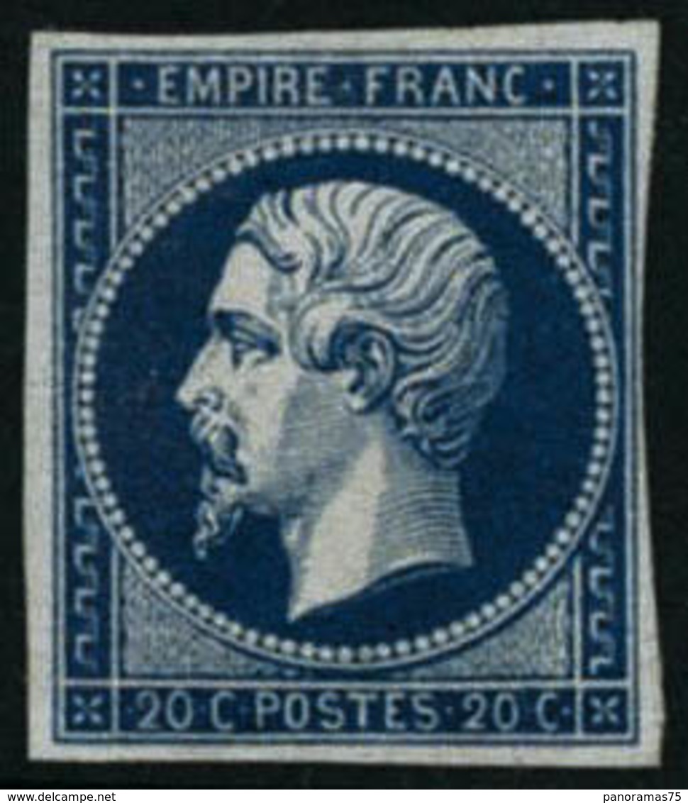 ** N°14Aa 20c Bleu Foncé, Type I - TB - 1853-1860 Napoléon III.