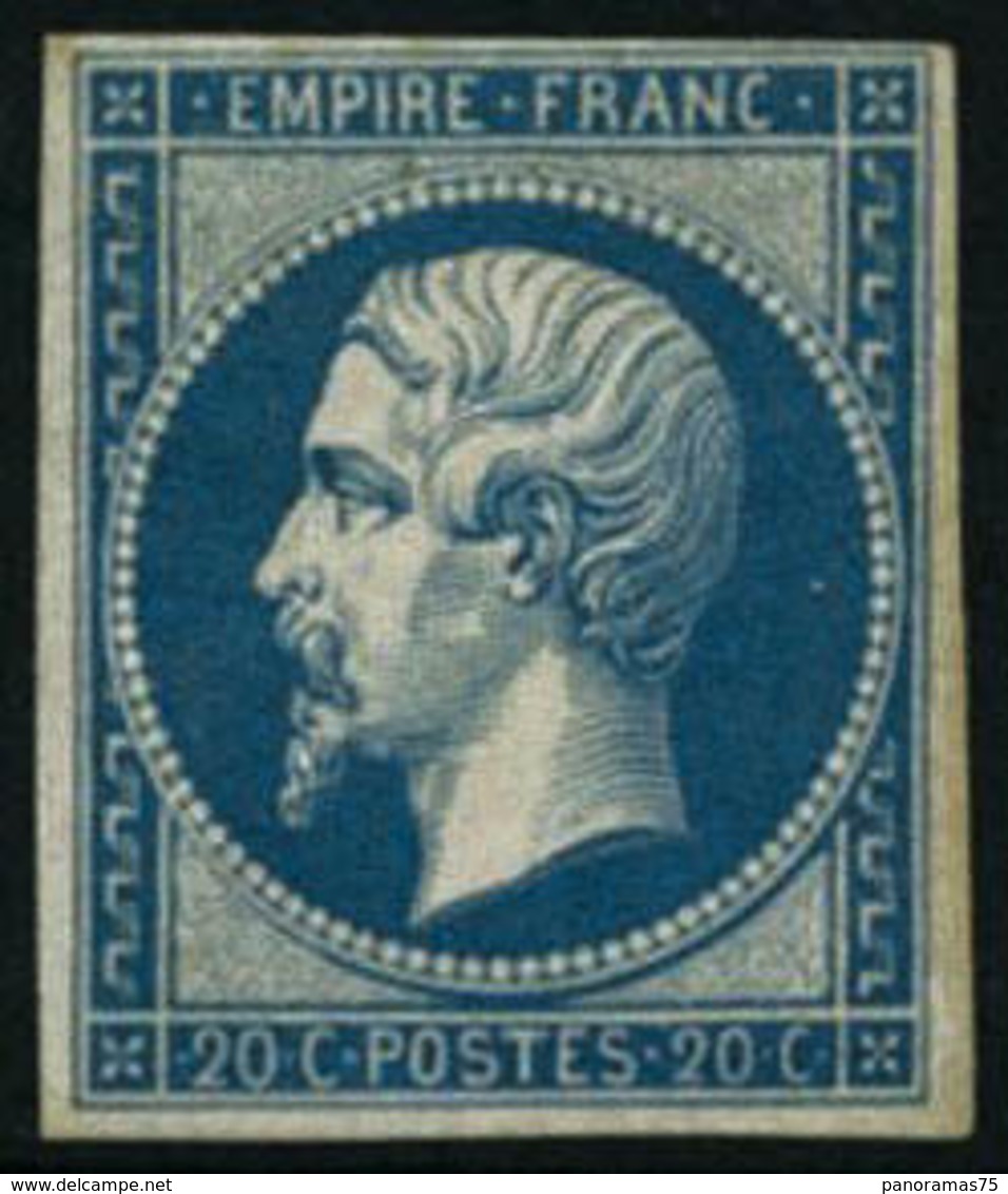 ** N°14B 20c Bleu, Type II - TB - 1853-1860 Napoléon III