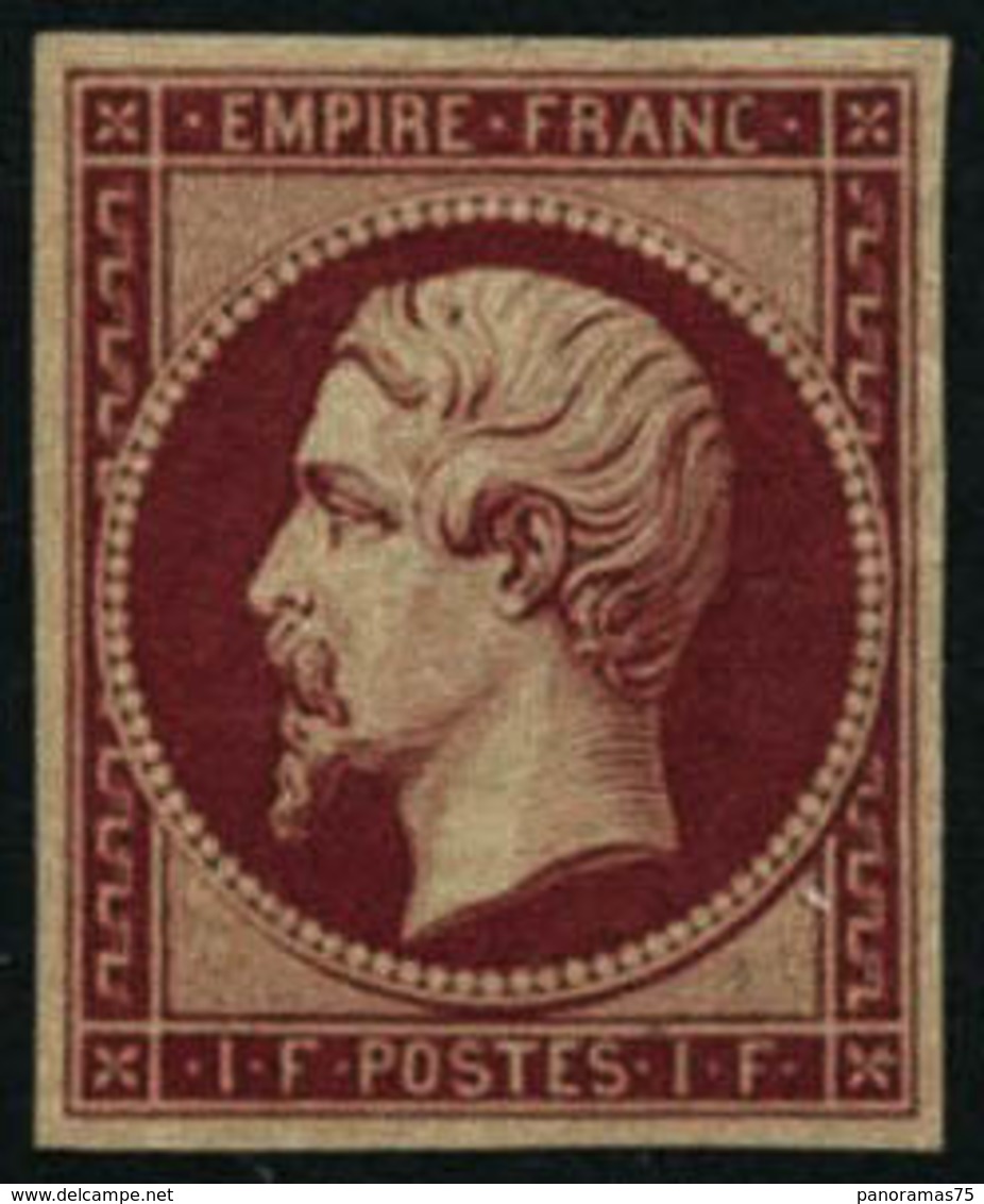 ** N°18d 1F Carmin Réimp - TB - 1853-1860 Napoleone III