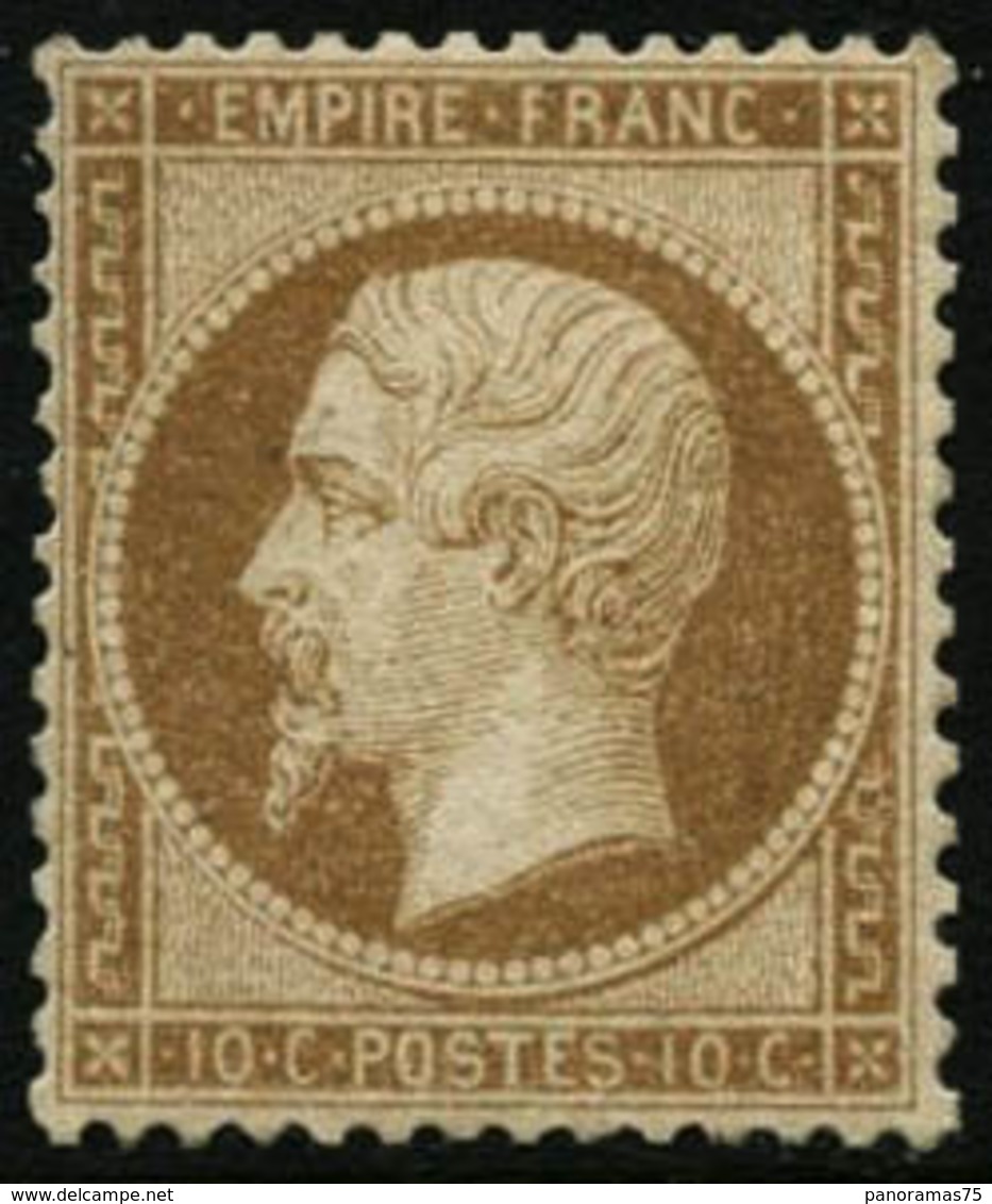 ** N°21 10c Bistre, Pièce De Luxe Signé Brun - TB - 1862 Napoléon III