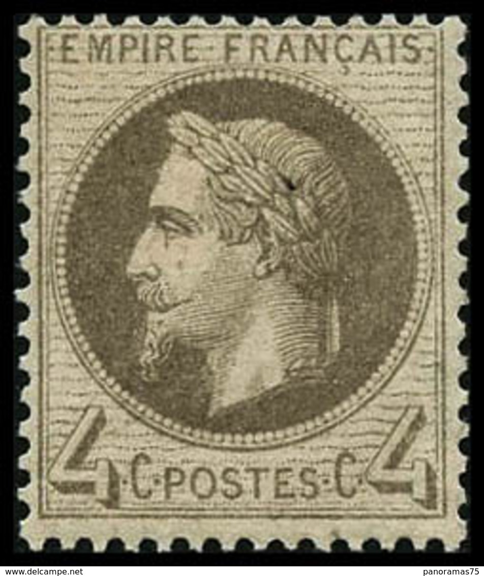 ** N°27 4c Gris - TB - 1863-1870 Napoléon III Con Laureles