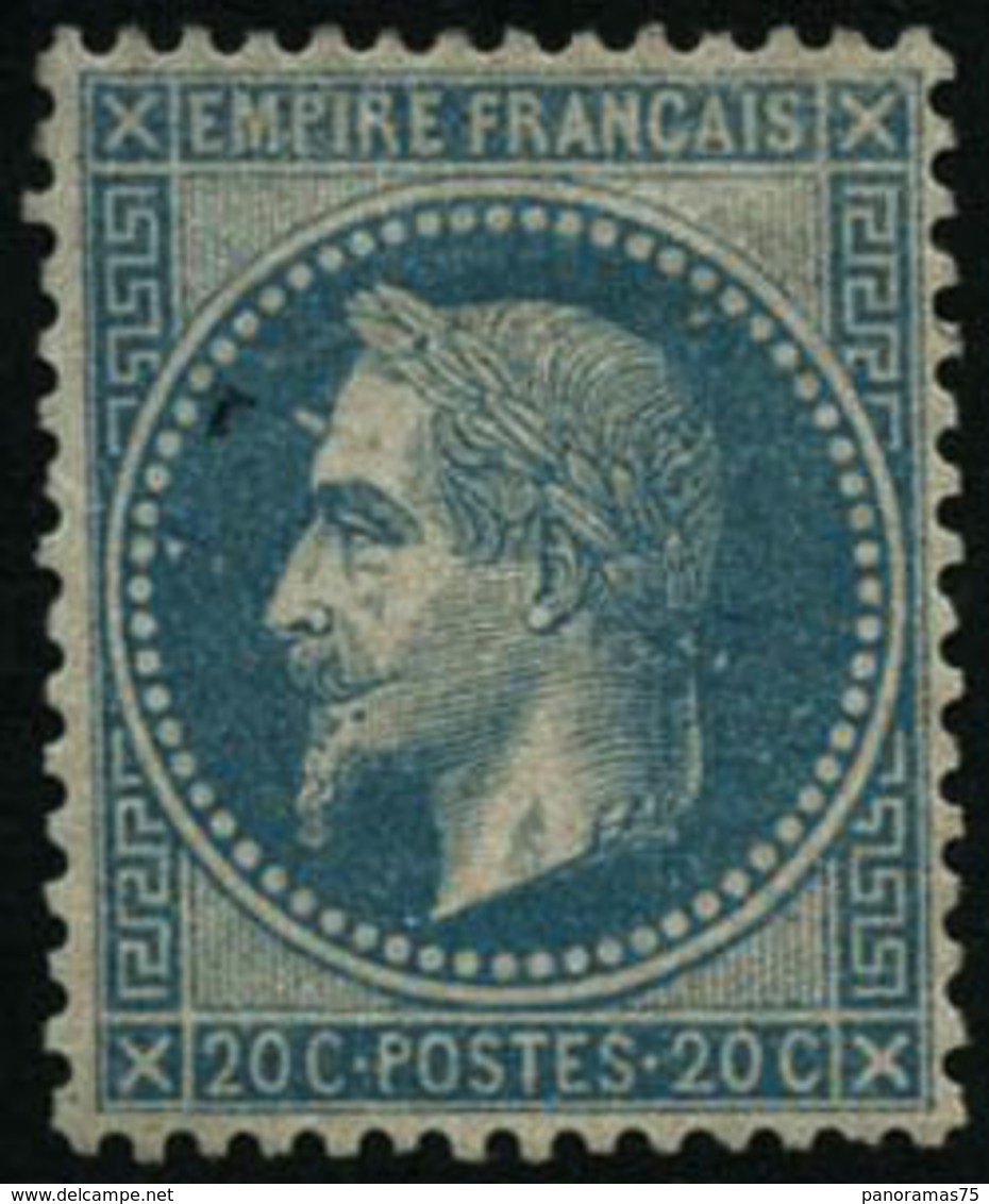 * N°29B 20c Bleu, Type II Signé Roumet - TB - 1863-1870 Napoléon III Lauré