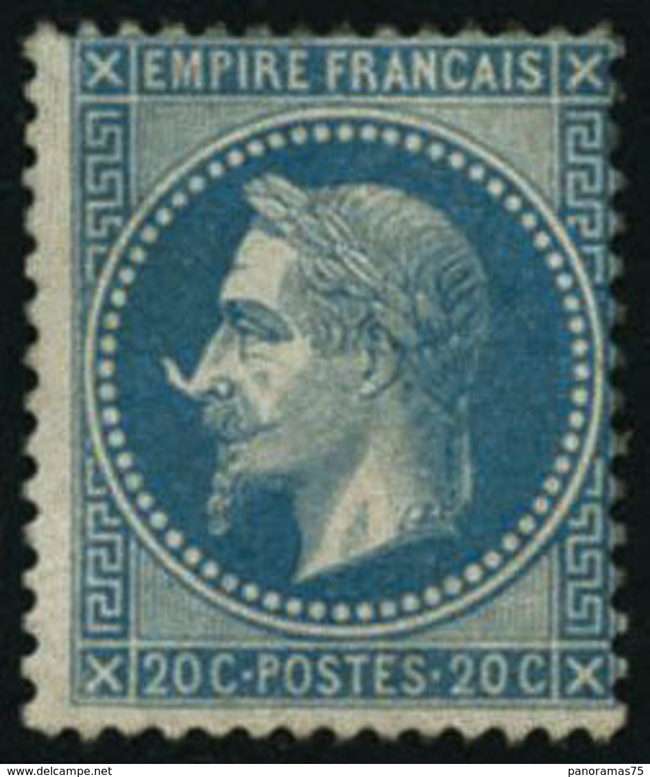 ** N°29Bb 20c Bleu, Type II à La Corne - TB - 1863-1870 Napoléon III. Laure