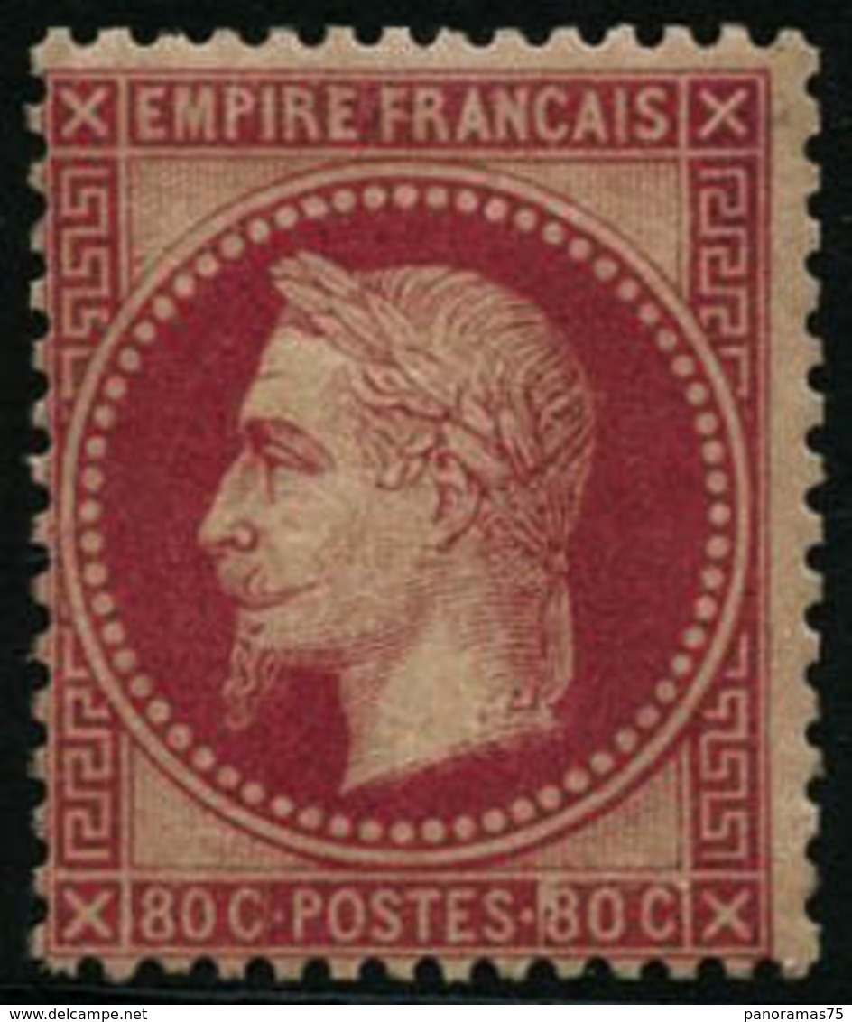 ** N°32 80c Rose, Signé JF Brun - TB - 1863-1870 Napoléon III Con Laureles