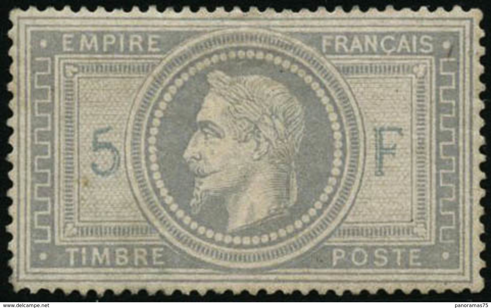 * N°33 5F Empire, Quasi SC, Signé Brun - TB - 1863-1870 Napoléon III Lauré