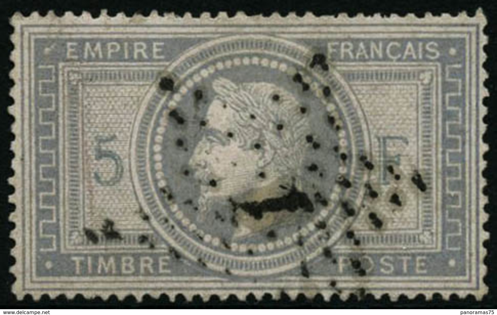 Oblit. N°33 5F Empire - TB - 1863-1870 Napoléon III Con Laureles