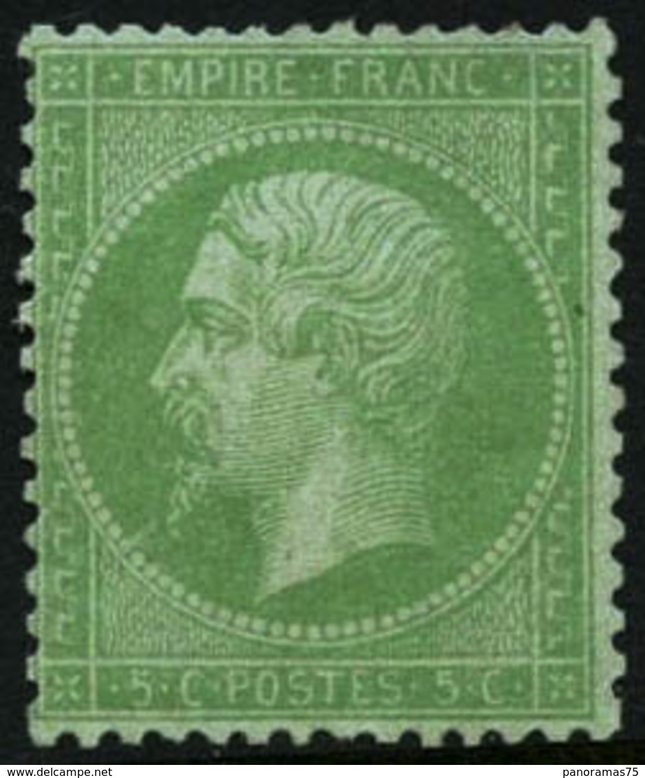 ** N°35 5c Vert Pâle S/bleu - TB - 1863-1870 Napoléon III. Laure