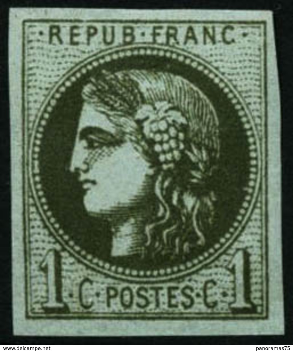 ** N°39Ba 1c Olive Foncé R2 - TB - 1870 Emisión De Bordeaux