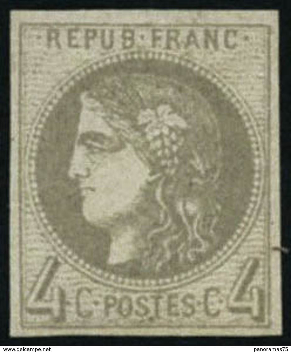 ** N°41B 4c Gris R2 - TB - 1870 Emisión De Bordeaux