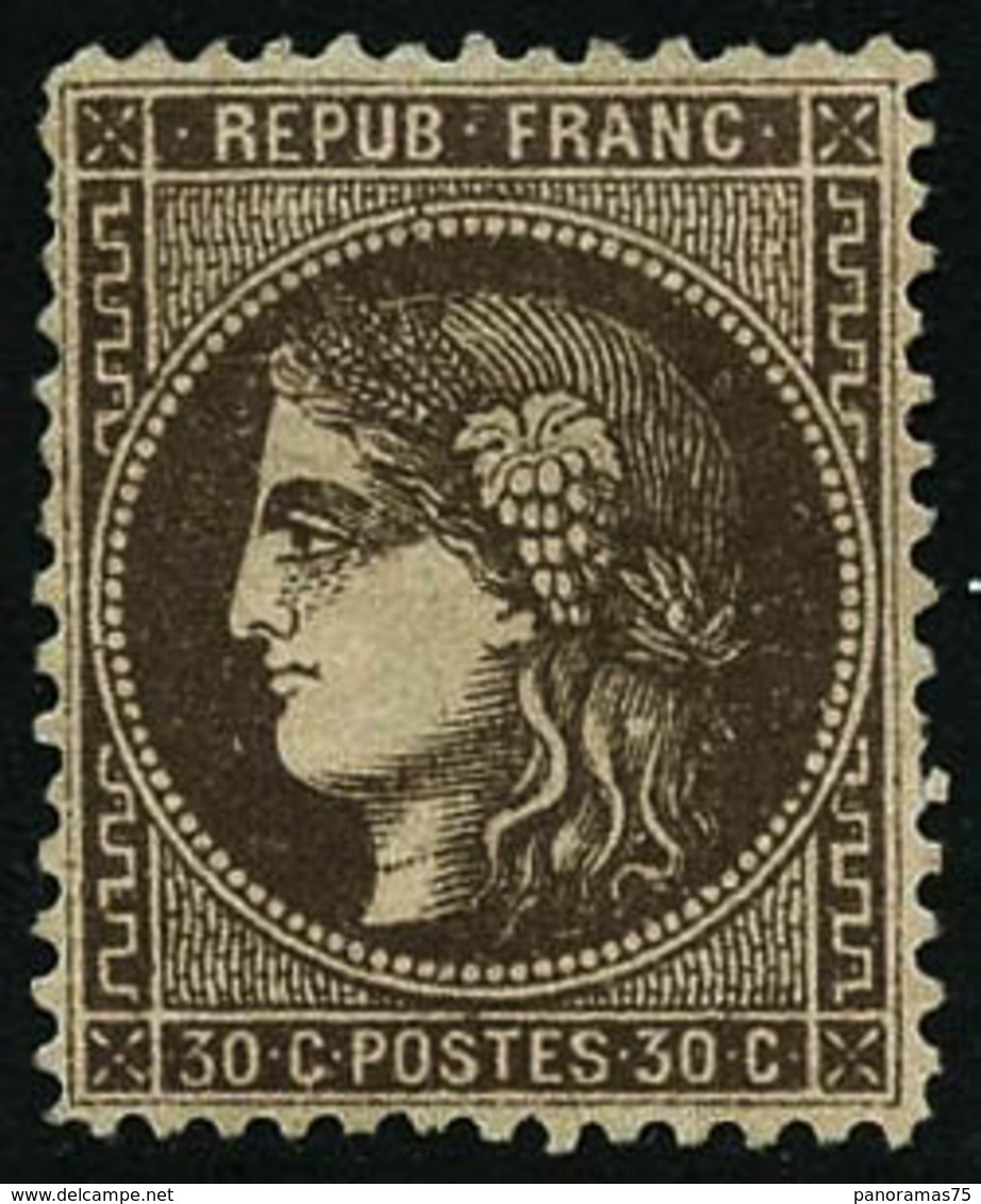 * N°47 30c Brun, Dentelé Bon Centrage - TB - 1870 Ausgabe Bordeaux