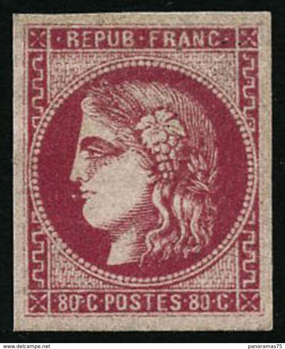 * N°49 80c Rose - TB - 1870 Emisión De Bordeaux