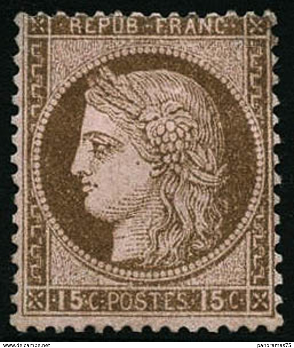 * N°55b 15c Brun S/rose - TB - 1871-1875 Cérès