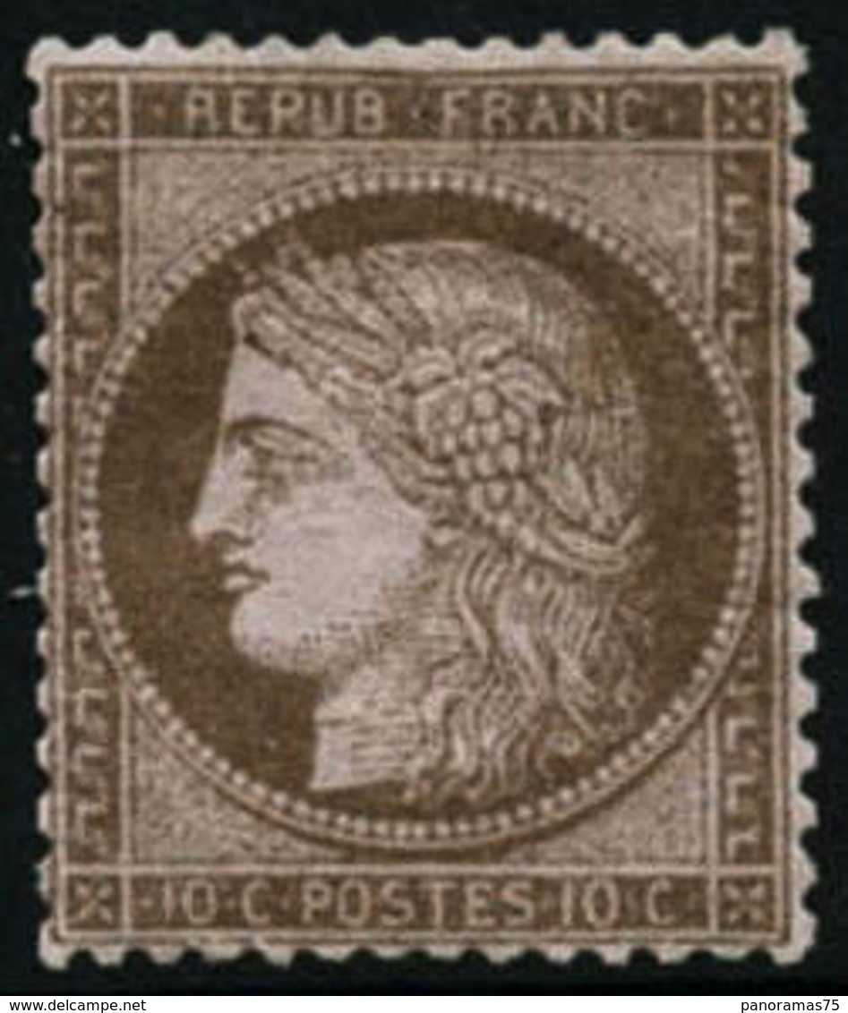 ** N°58 10c Brun S/rose - TB - 1871-1875 Cérès