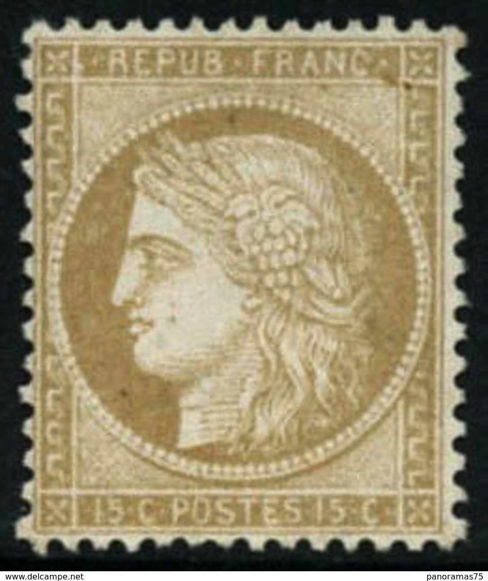 (*) N°59 15c Bistre NSG - TB - 1871-1875 Ceres