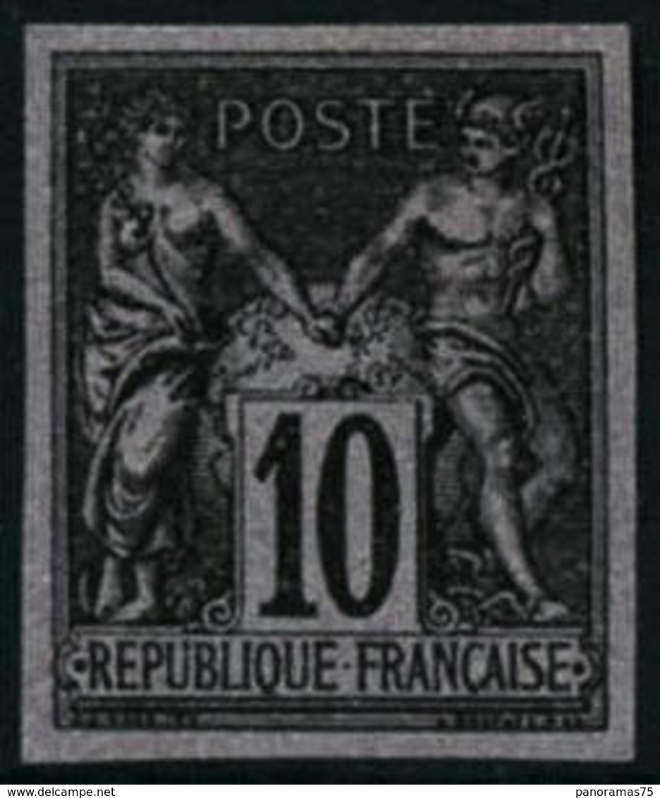 (*) N°89d 10c Noir S/lilas Granet - TB - 1876-1898 Sage (Type II)