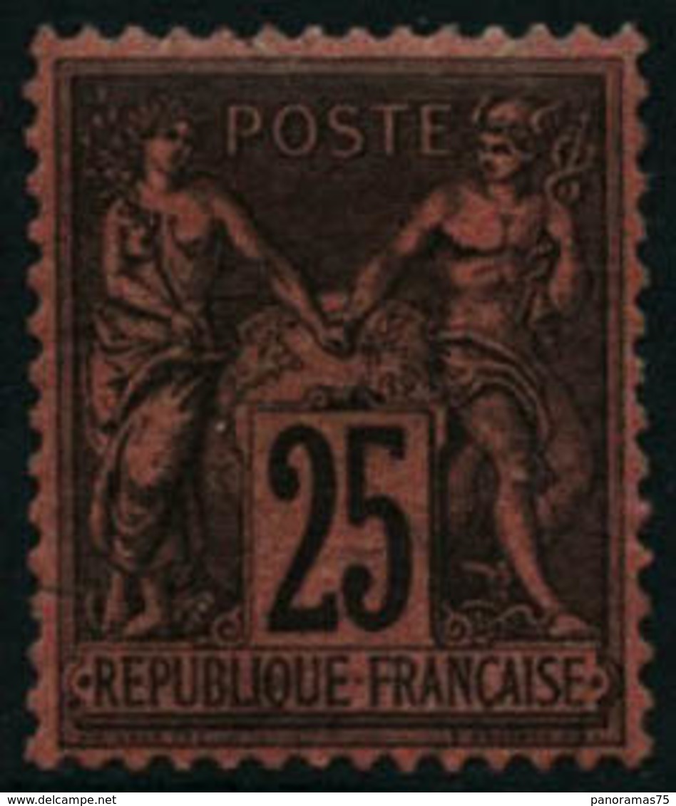 ** N°91 25c Noir S/rouge - TB - 1876-1898 Sage (Tipo II)