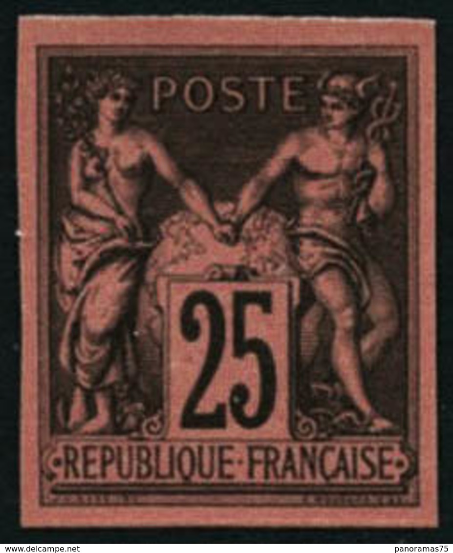 (*) N°91c 25c Noir S/rouge Régent - TB - 1876-1898 Sage (Type II)