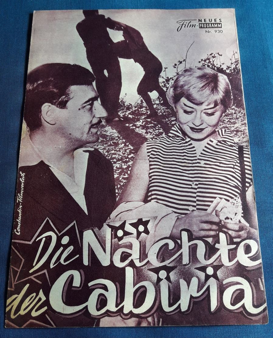 Giuletta Masina, Francois Perier, Franca Marzi > "Die Nächte Der Cabiria" > Altes NFP-Filmprogramm '1958 (fp243) - Zeitschriften