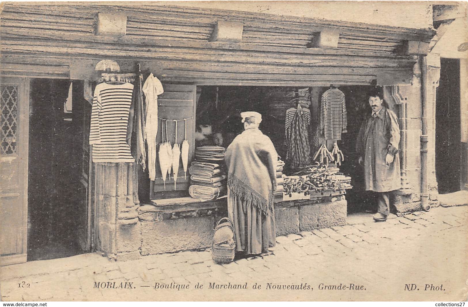 29-MORLAIX- BOUTIQUE DE MARCHAND DE NOUVEAUTES, GRANDE RUE - Morlaix