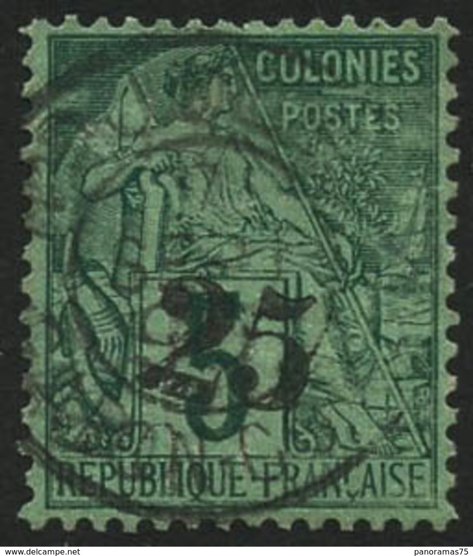 Oblit. N°8 25 Sur 5c Vert, Càd N'Djole Gabon-Congo, RARE - TB - Otros & Sin Clasificación