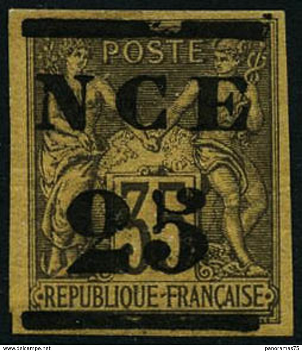 ** N°4 25 Sur 35c Violet-noir S/jaune - TB - Autres & Non Classés