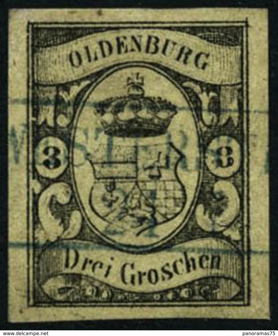 Oblit. N°8 3g Jaune - TB - Oldenburg