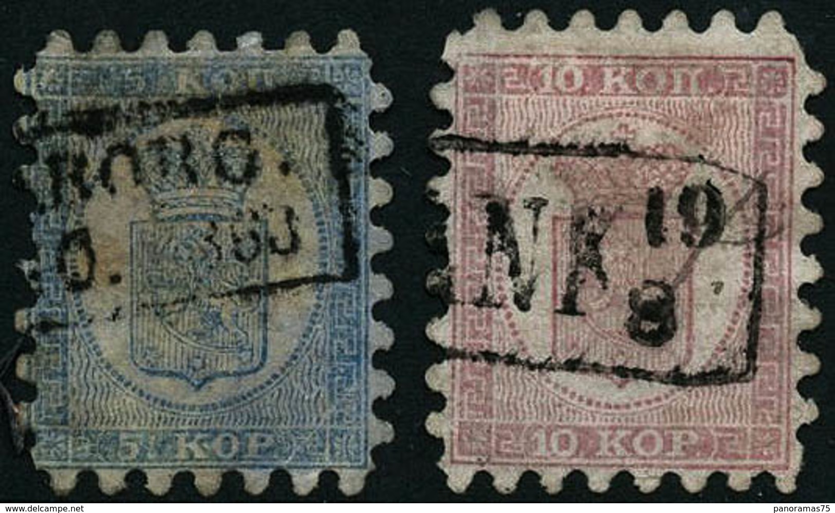 Oblit. N°3A/4 Les 2 Timbres De 1860 - TB - Altri & Non Classificati