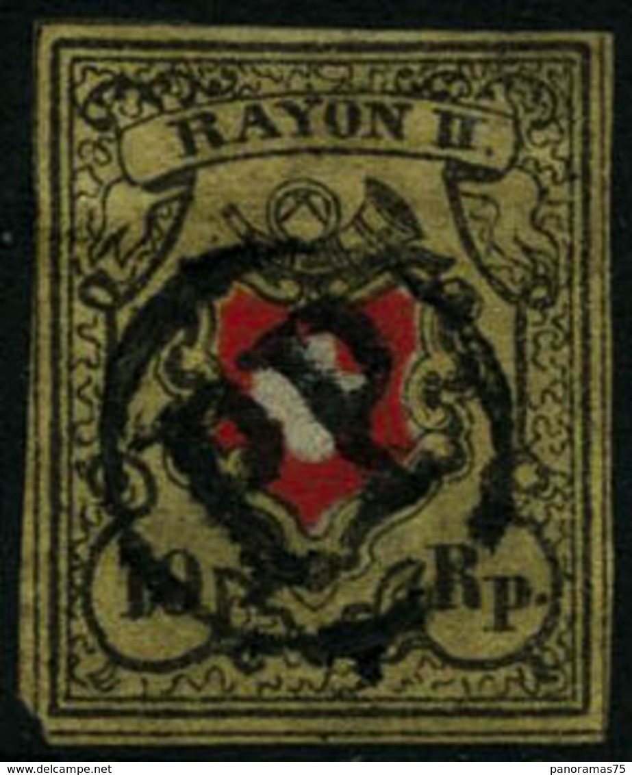 Oblit. N°15 10r Jaune, Noir Et Rouge - TB - Altri & Non Classificati