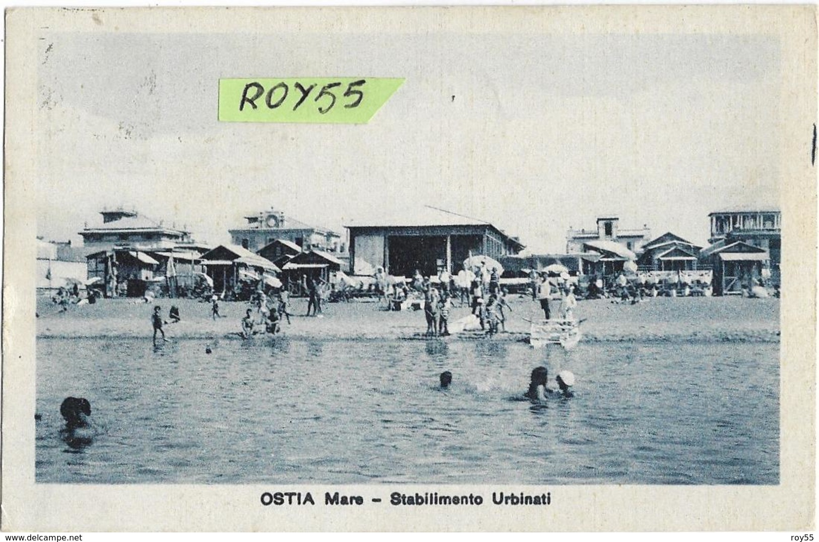 Lazio-roma-lido Di Ostia Quartiere Marittimo Di Roma Ostia Mare Stabilimento Urbinati Animata Veduta Anni 30 (v.retro) - Altri & Non Classificati