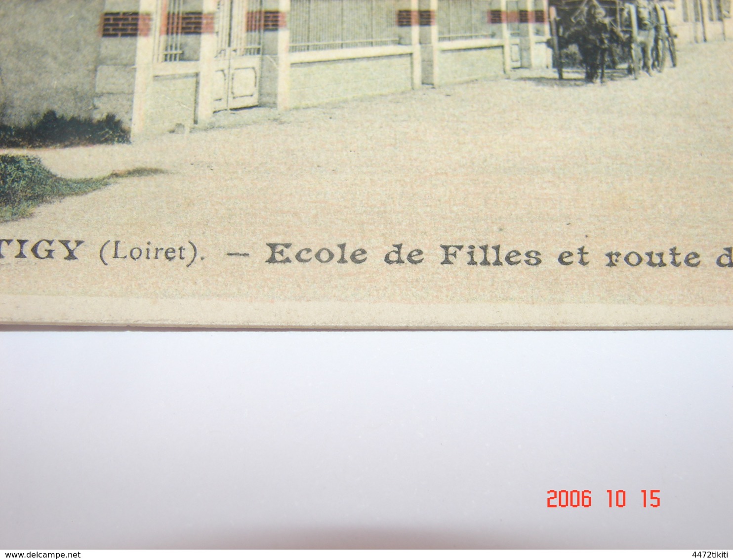 C.P.A.- Tigy (45) - Ecole De Filles Et Route De Vienne En Val - 1925 - SUP (BH84) - Autres & Non Classés