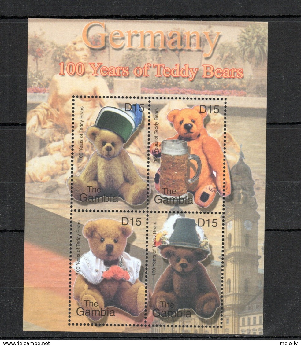 Gambia Teddy Bears MNH -(V-32) - Marionnettes