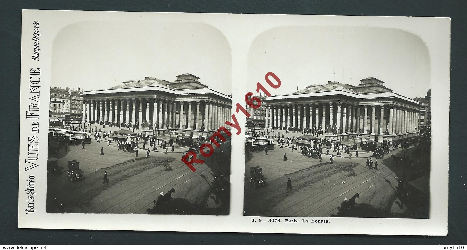 France 75 Paris. Lot 12 Vues Stéréoscopiques. Série N°9. Complète. Édition: Paris-Stéréo. Photos En Excellent état. - Photos Stéréoscopiques