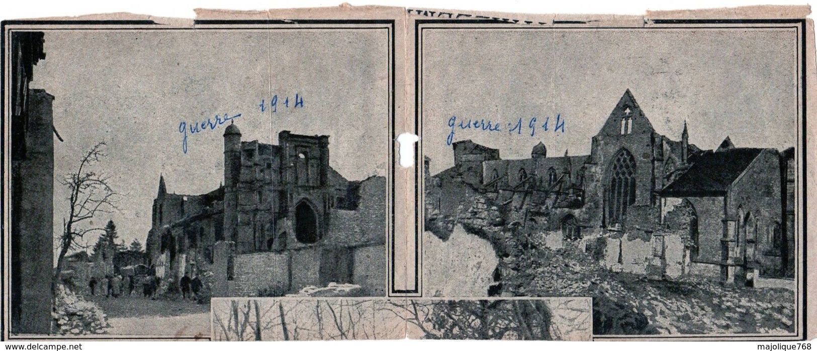 Photo Tiré D'un Journal Poilus Portant Des Miches De Pain Et Ruines Bombardement - Recto Verso - - Guerra, Militari