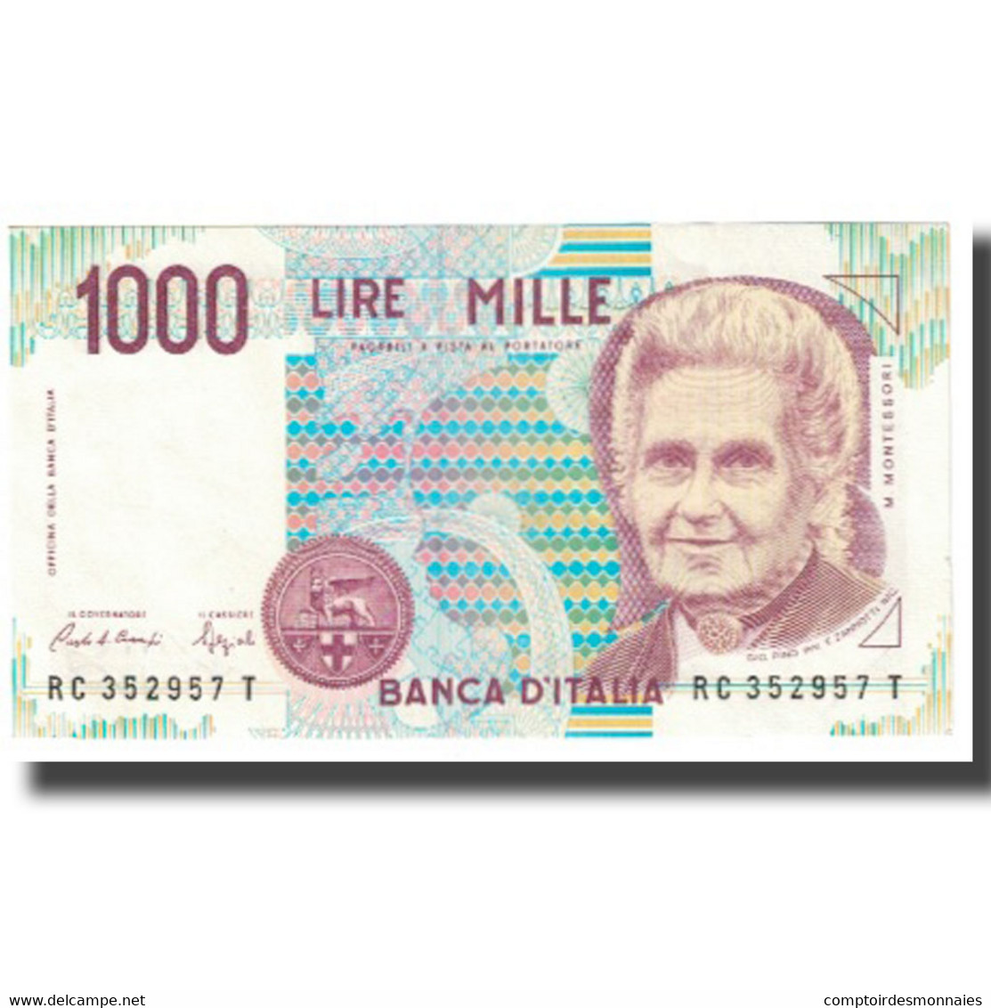 Billet, Italie, 1000 Lire, 1990, 1990-10-03, KM:114a, SPL+ - 1000 Liras