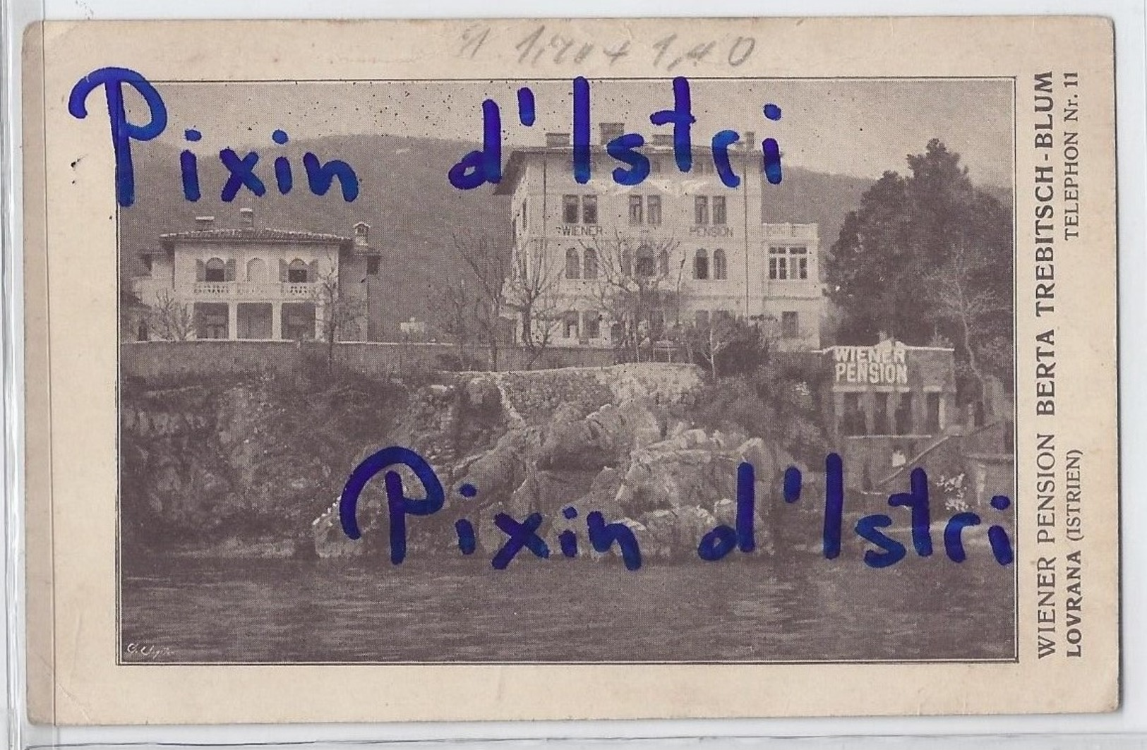 Lovrana - Istria - 1914. - Wiener Pension - Croatia