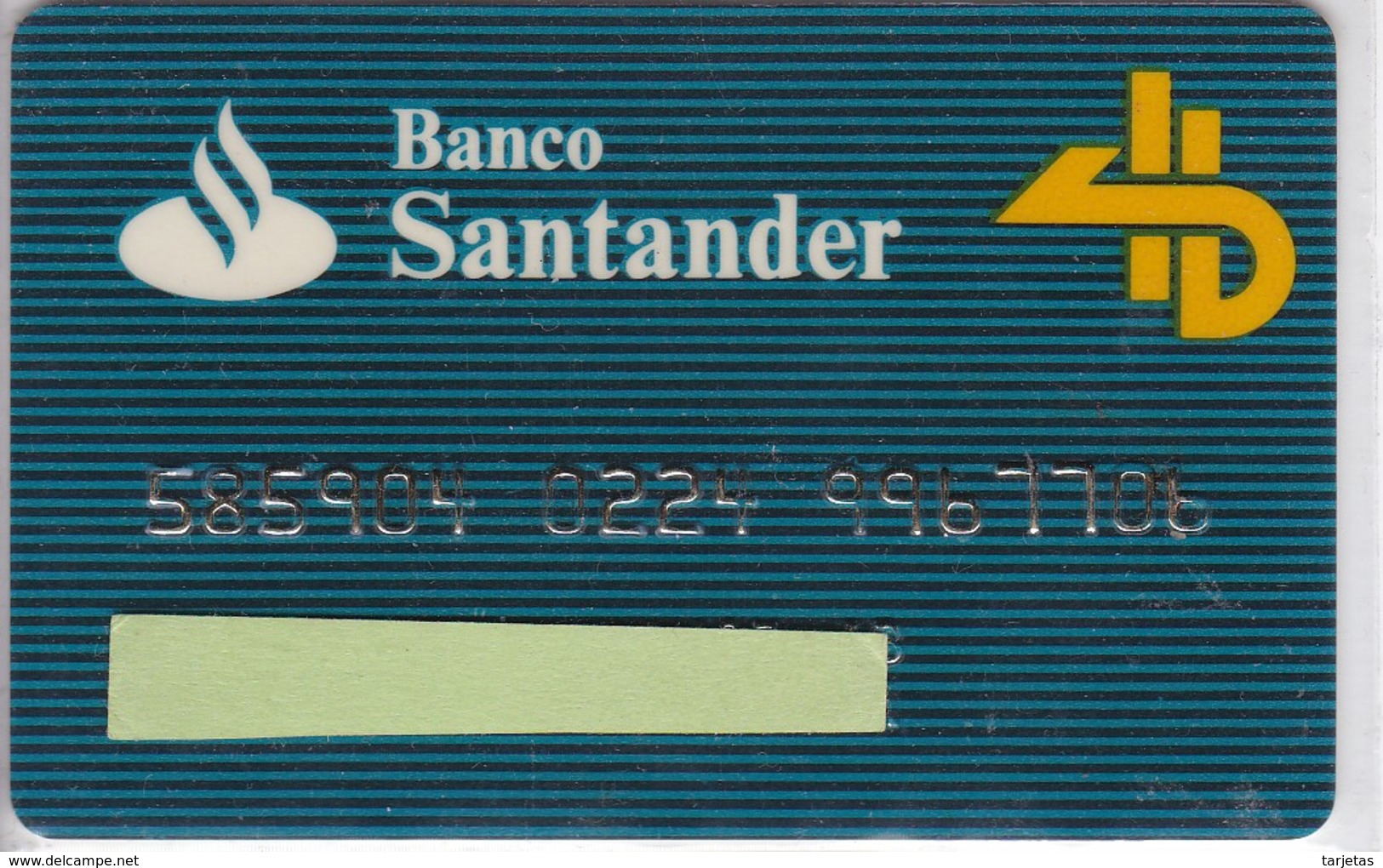 TARJETA DE BANCO DE SANTANDER  (CREDITCARD-BANK-VISA) - Otros & Sin Clasificación